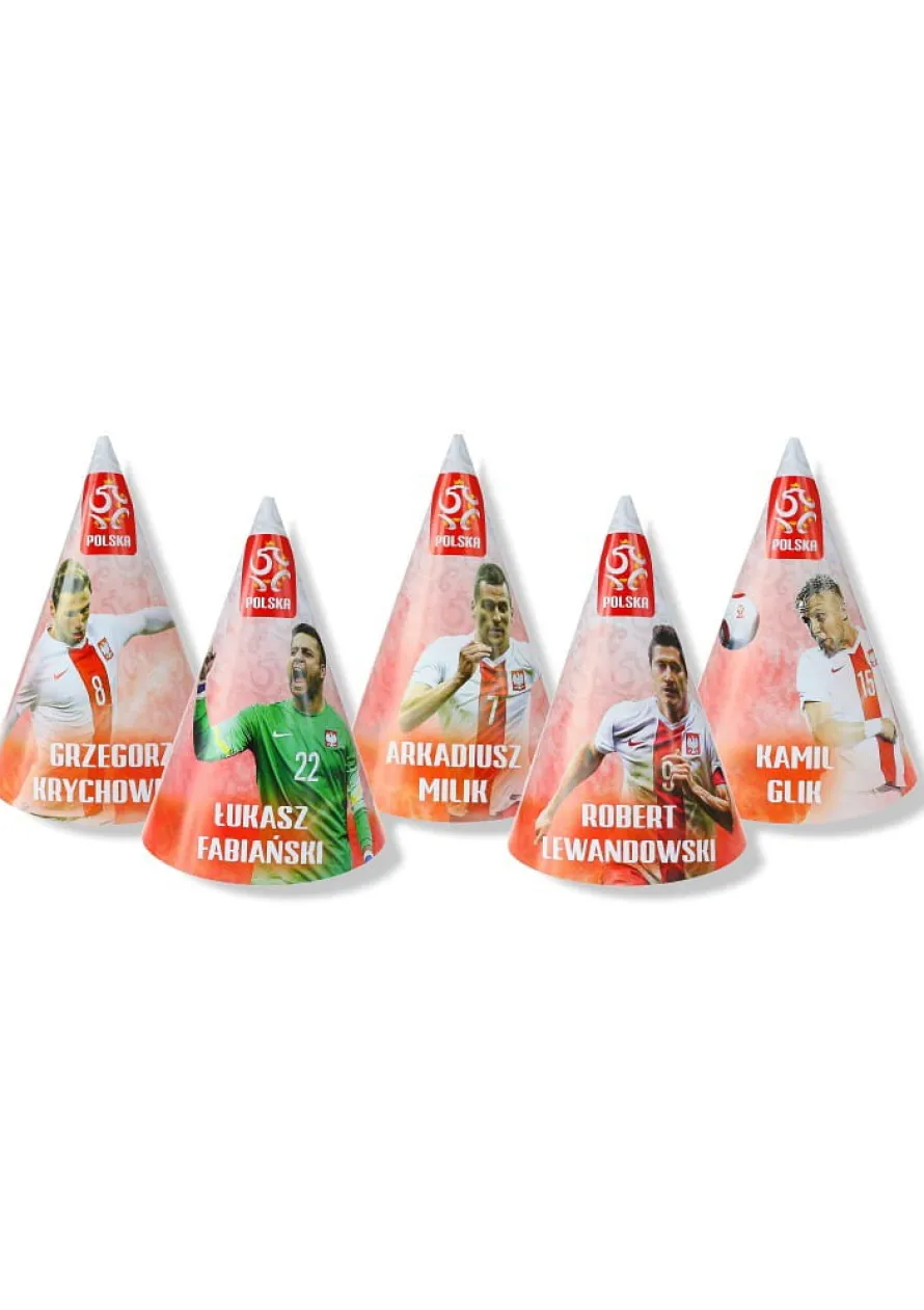 Czapeczki REPREZENTACJA POLSKI (6szt.)