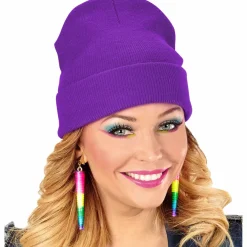 Czapka BEANIE fioletowa