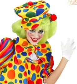 Czapka klauna w kropki