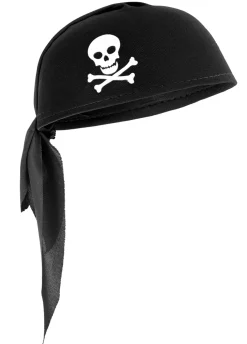 Czapka PIRACKA z czaszką dodatek do stroju pirata