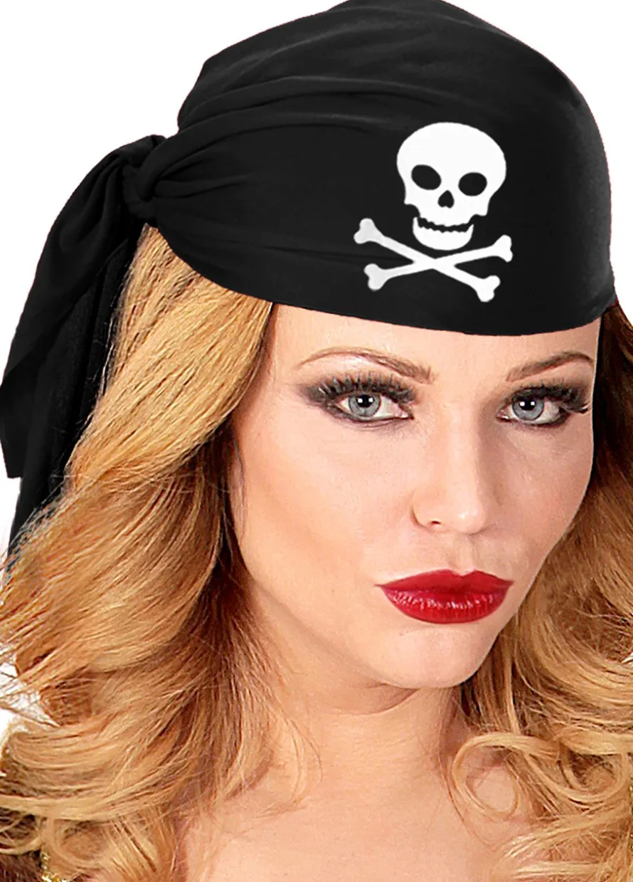 Czapka PIRACKA z czaszką dodatek do stroju pirata