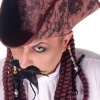 Czapka pirata z dredami KAPELUSZ PIRACKI