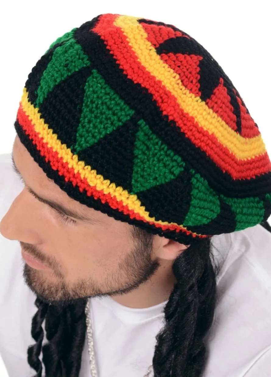 Czapka RASTA z dredami
