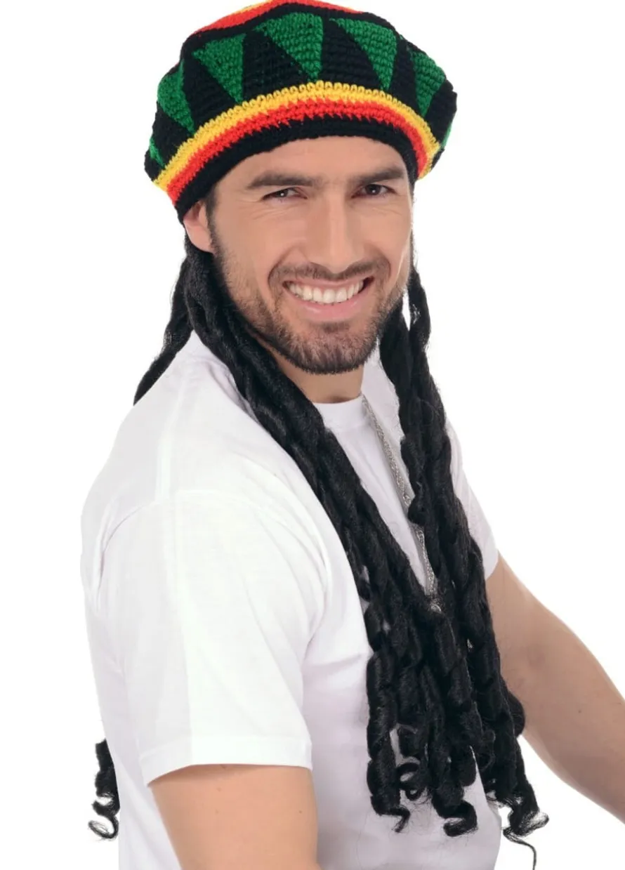 Czapka RASTA z dredami