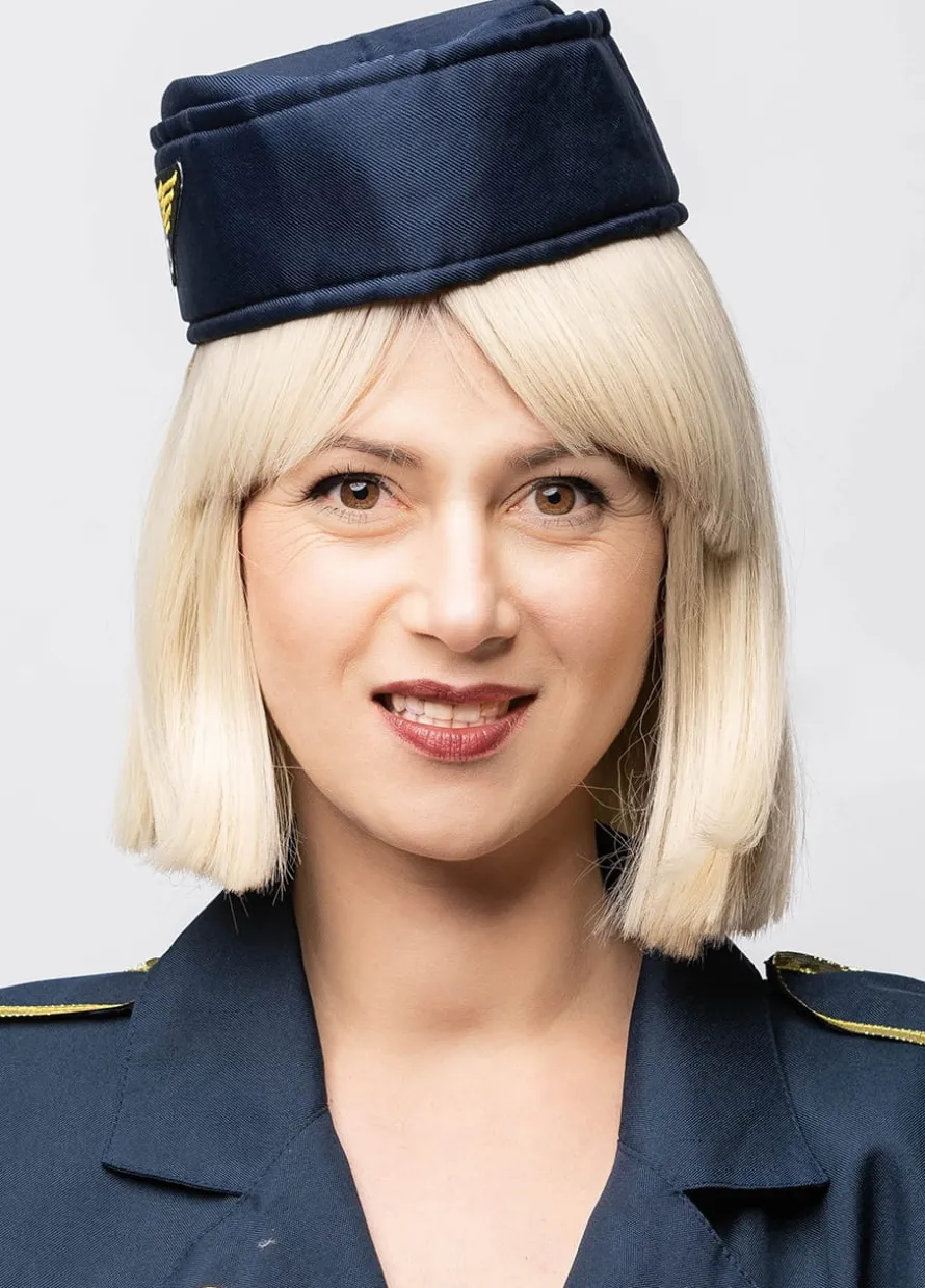 Czapka stewardessy granatowa