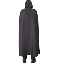 Czarna peleryna z kapturem HALLOWEEN 145 cm