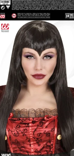 Czarna peruka WAMPIRZYCY Halloween