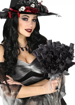 Czarna RÓŻA dodatek na Halloween