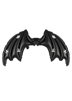 Czarne skrzydła nietoperza balon na Halloween