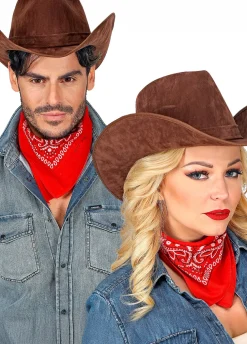 Czerwona bandana KOWBOJSKA