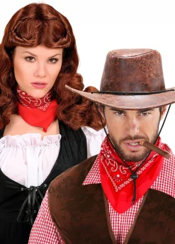 Czerwona bandana KOWBOJSKA