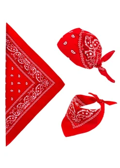 Czerwona bandana KOWBOJSKA