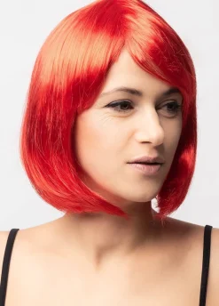 Czerwona peruka BOB z grzywką