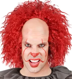 Czerwona peruka CLOWNA