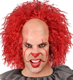 Czerwona peruka CLOWNA