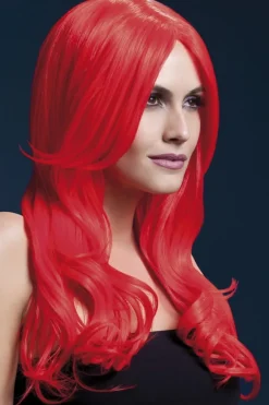Czerwona peruka długa Fever Professional KHLOE
