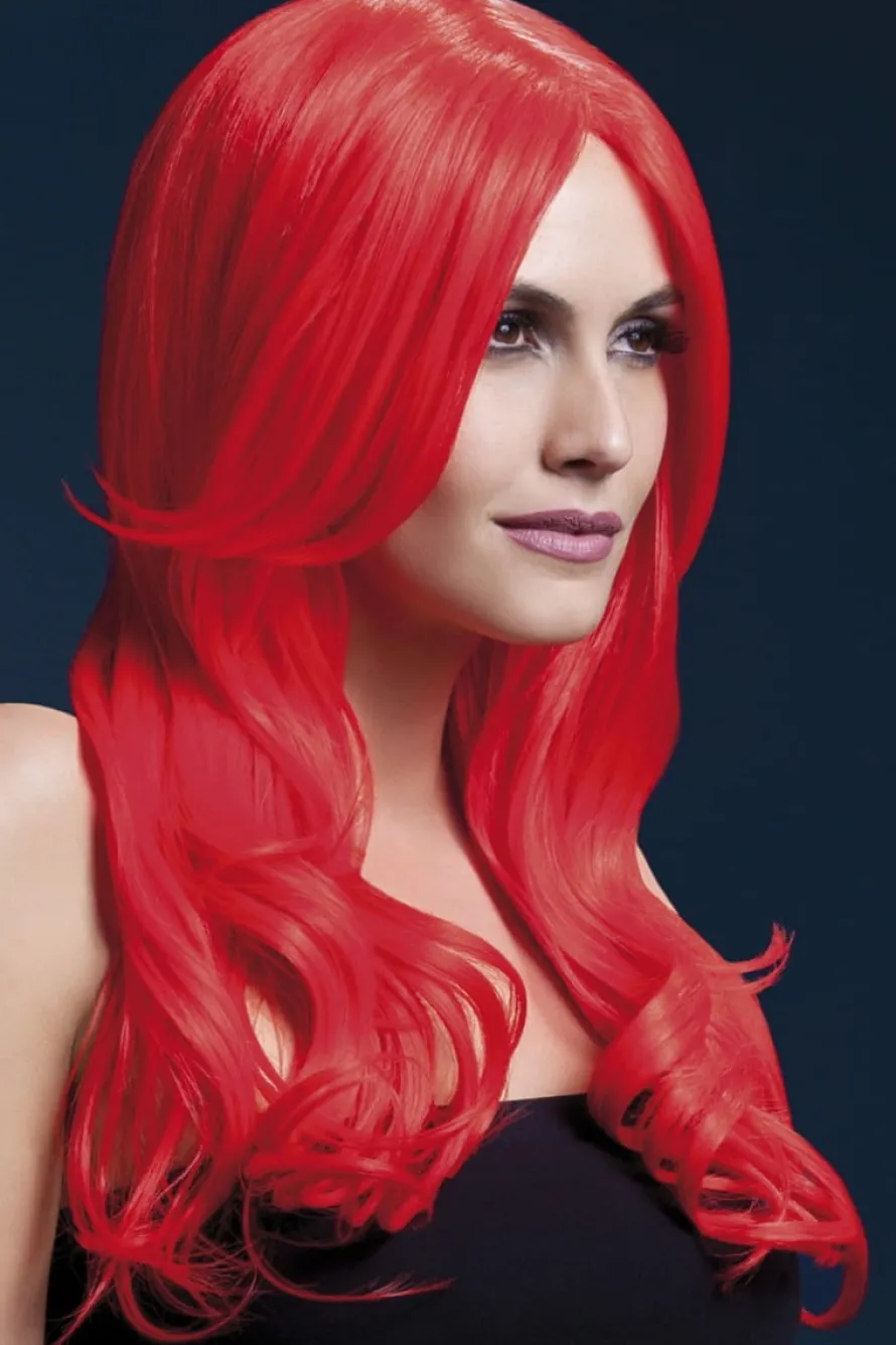 Czerwona peruka długa Fever Professional KHLOE