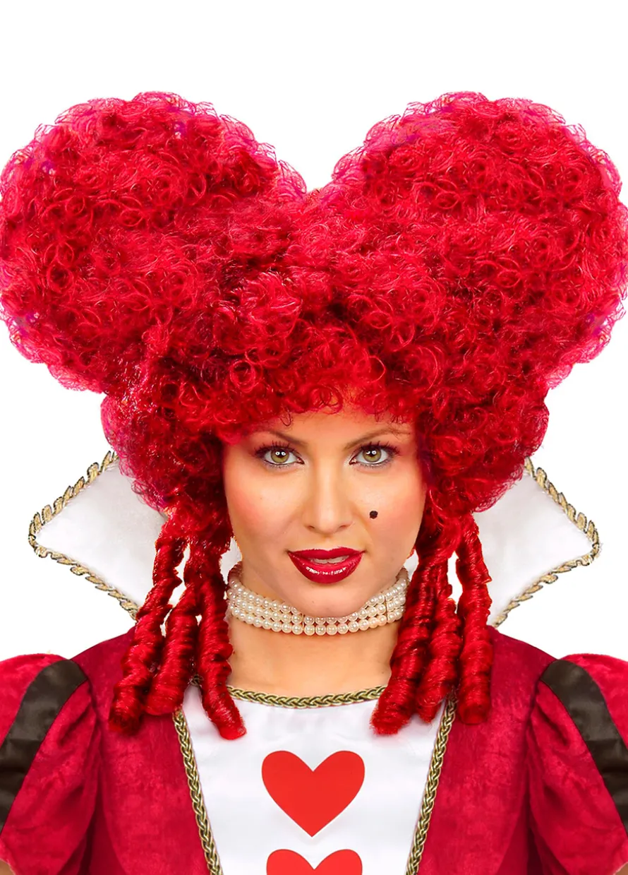 Czerwona peruka KRÓLOWA KIER