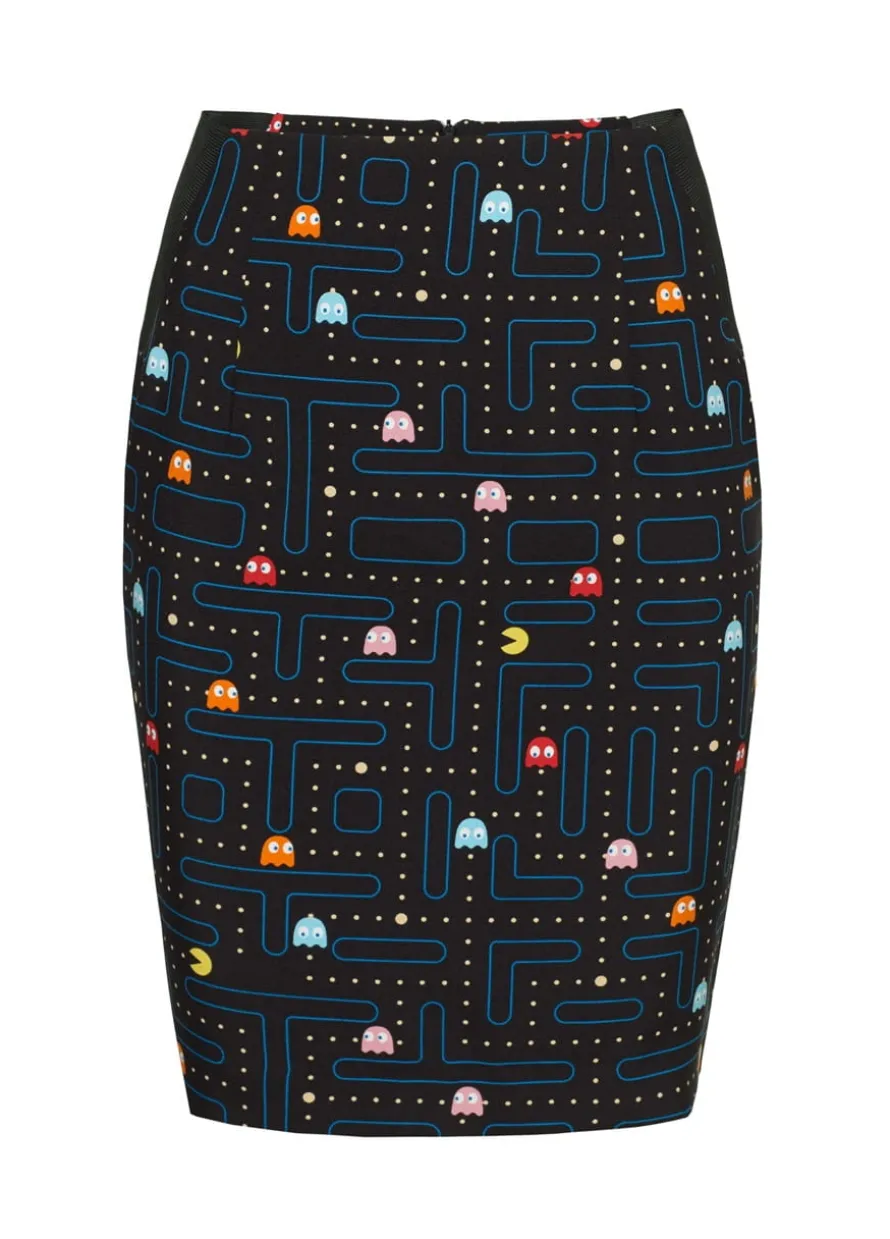 Damski śmieszny garnitur PAC-MAN marynarka i spódnica