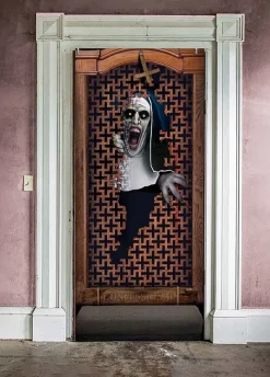 Dekoracja drzwi na halloween ZAKONNICA 80 x 180cm
