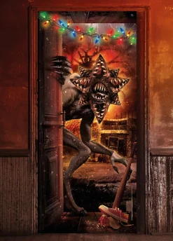 Dekoracja halloweenowa na drzwi POTWÓR