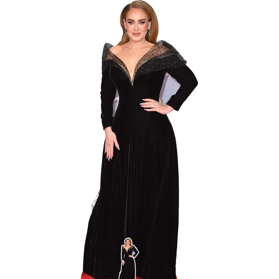 Dekoracja kartonowa Adele - Black Dress