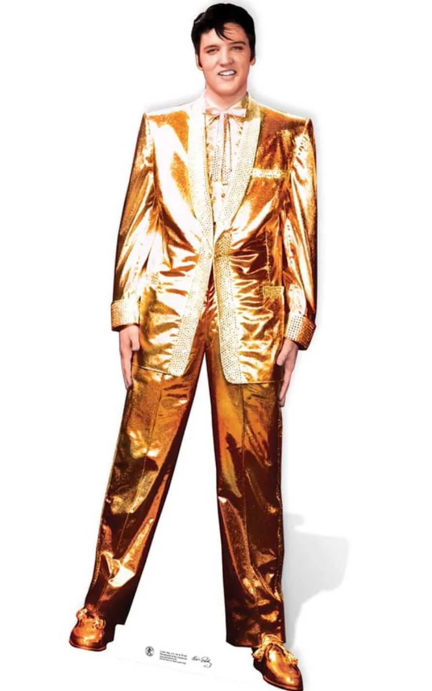 Dekoracja kartonowa ELVIS PRESLEY Gold