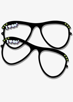 Dekoracja kartonowa OKULARY I LOVE 80' (2szt.)