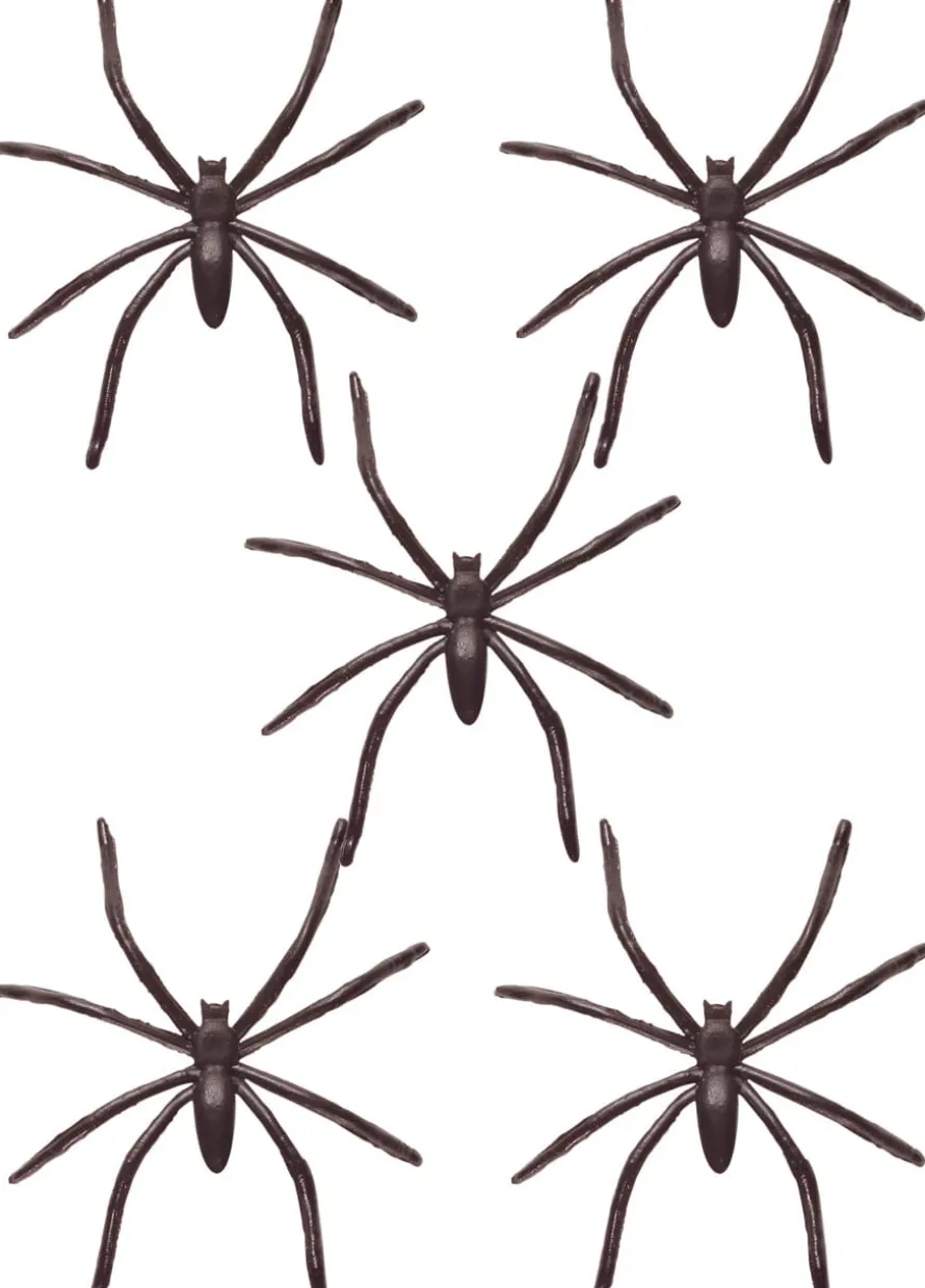 Dekoracja na Halloween PAJĄKI CZARNE (50szt.)