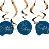 Dekoracja na urodziny ELEGANT BLUE (5szt.)