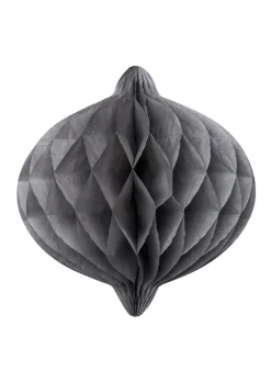 Dekoracja papierowa HONEYCOMB szara 30cm