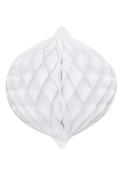 Dekoracja papierowa HONEYCOMB biała 30cm