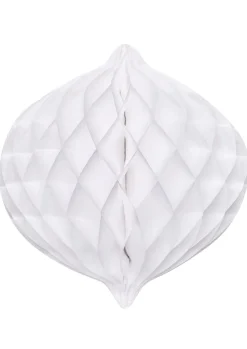 Dekoracja papierowa HONEYCOMB biała 40cm
