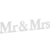 Dekoracja stojąca Mr&Mrs biała 50x9,5cm