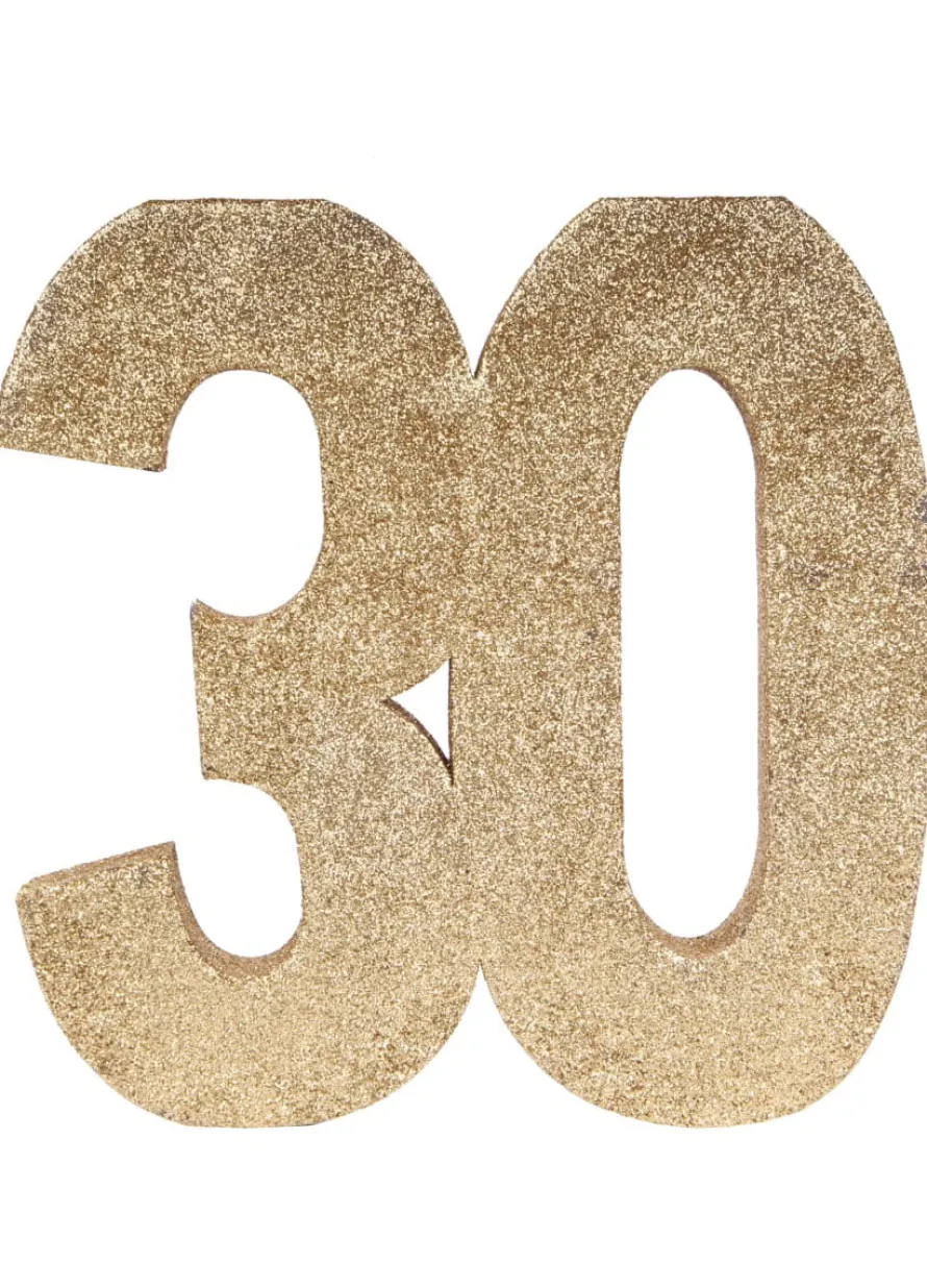 Dekoracja stołu 30 URODZINY GLITTER 20cm