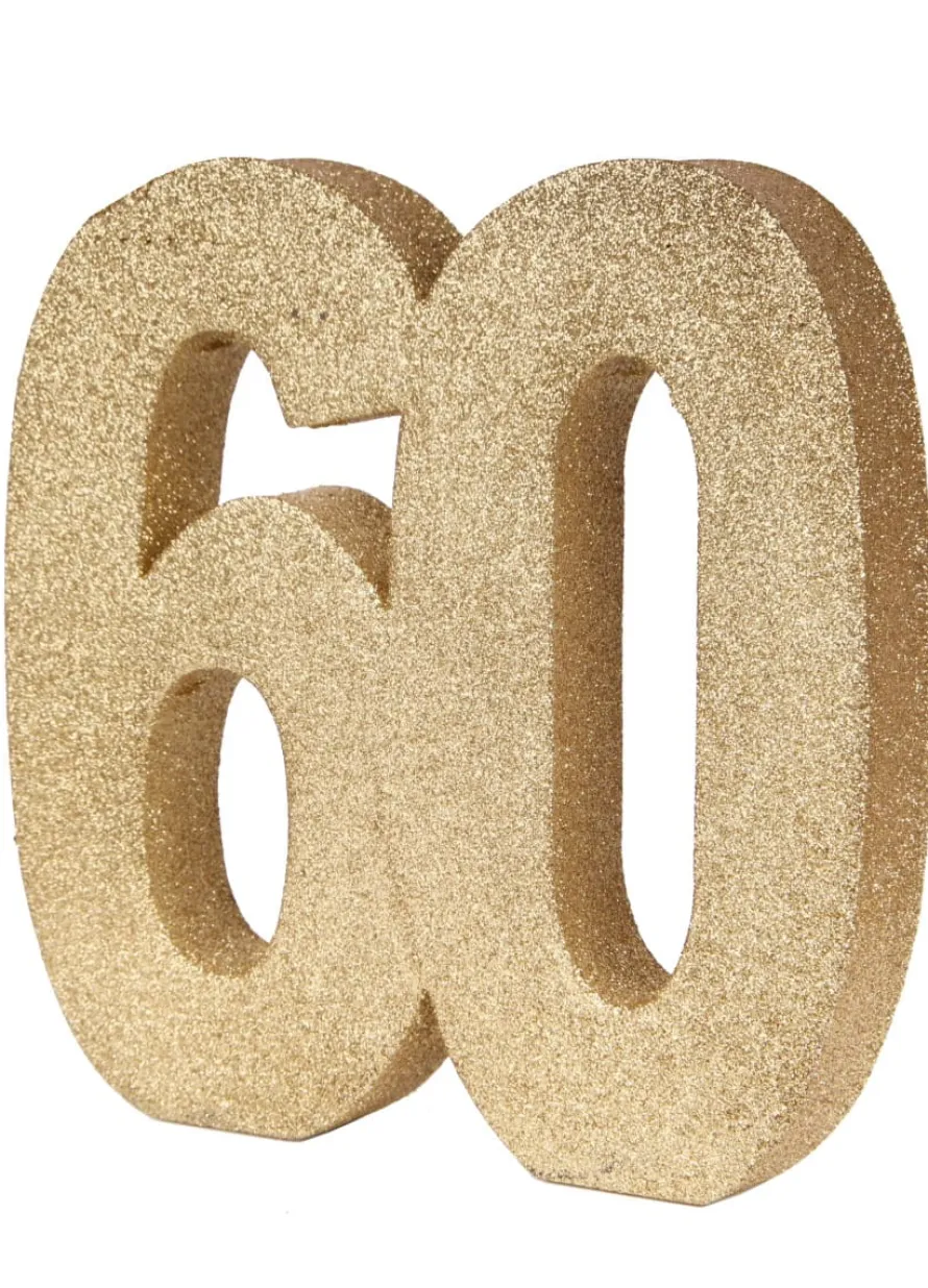 Dekoracja stołu 60 URODZINY GLITTER 20cm