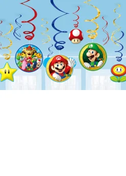 Dekoracja wisząca swirl MARIO (12szt.)