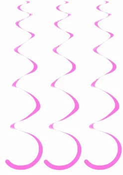 Dekoracja wisząca SWIRL różowa (5szt.)