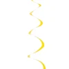 Dekoracja wisząca SWIRL żółta (5szt.)