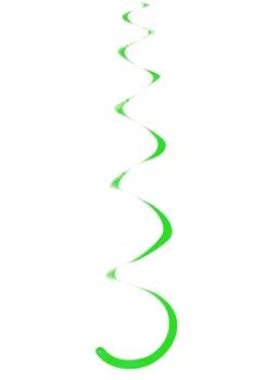 Dekoracja wisząca SWIRL zielona (5szt.)