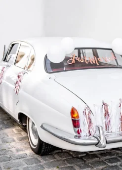 Dekoracje ślubne na samochód JUST MARRIED
