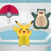 Dekoracje na URODZINY POKEMON rozety wiszące (3szt.)