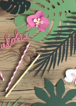 Dekoracje papierowe ALOHA dekoracje hawajskie mix