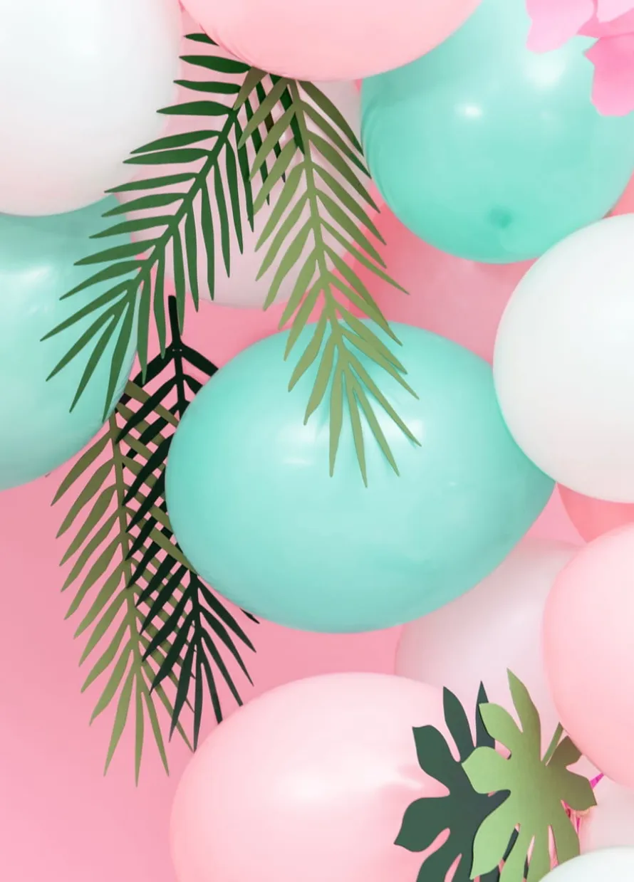 Dekoracje papierowe ALOHA dekoracje hawajskie mix