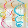 Dekoracje wiszące SWIRL kolorowe (12szt.)