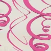 Dekoracje wiszące SWIRL różowe (12szt.)