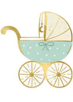 Dekoracyjne serwetki na stół WÓZEK tiffany blue (20szt.)