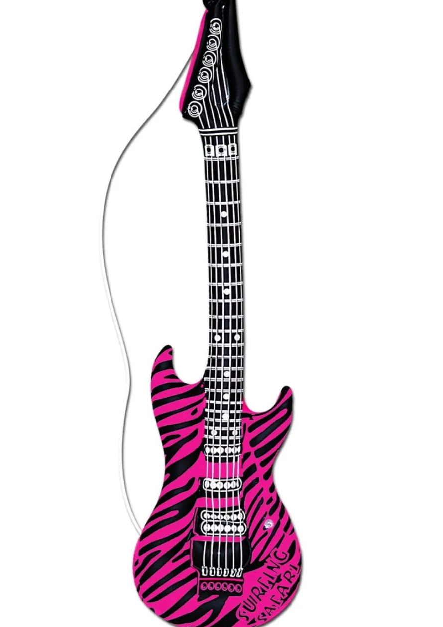 Dmuchana GITARA różowa
