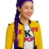 Długa peruka FIOLETOWY WARKOCZ K-pop