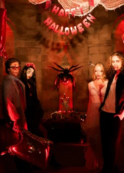 Duży balon foliowy na halloween TASAK Z KRWIĄ